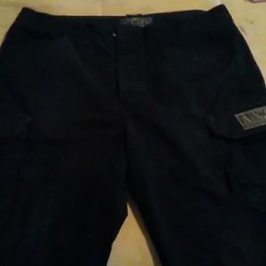 Armani Exchange - Mens black cargo shorts